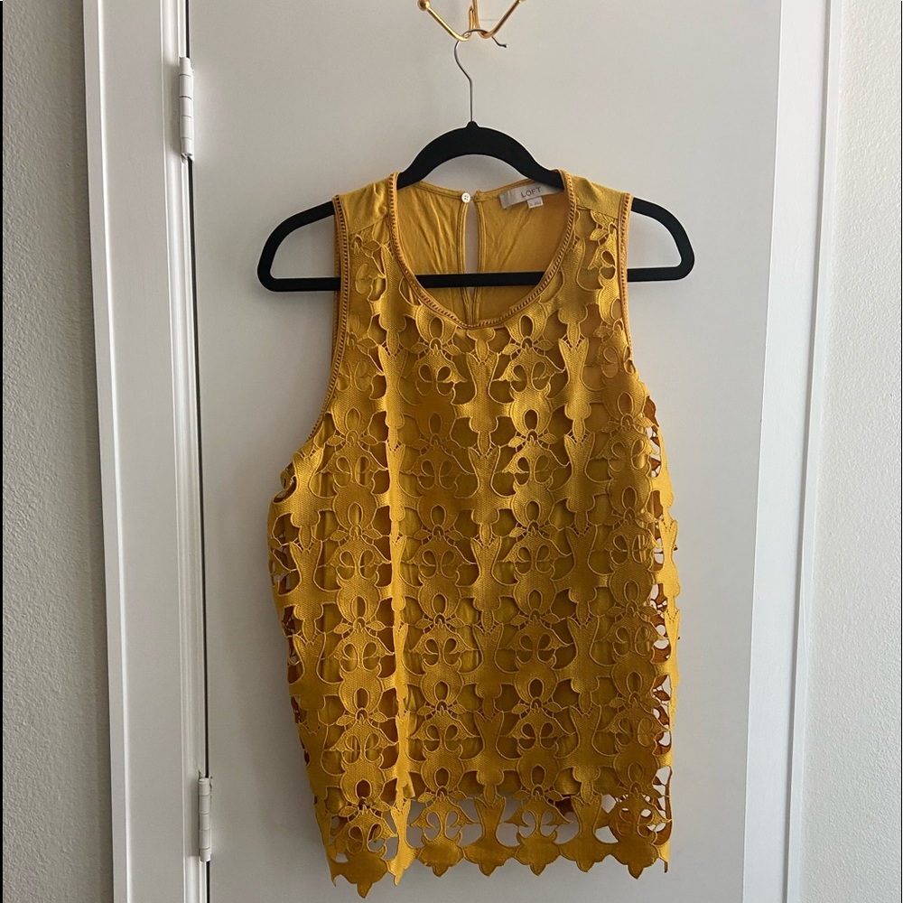 Loft marigold yellow tank size XL